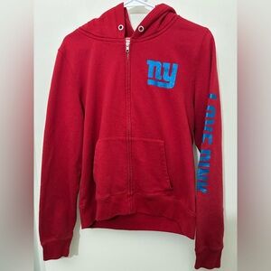 Victoria's Secret by Pink NFL Giants Zip Up Hoodie Size L